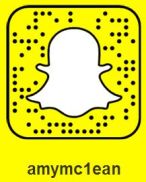 Can't see this Snapcode? Add me by username instead! amymc1ean